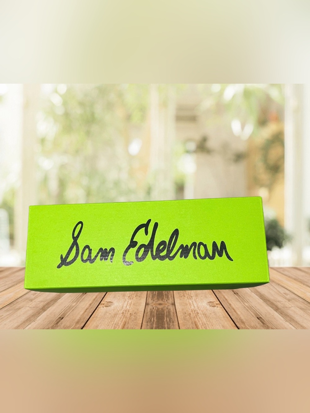 Sam Edelman Neon Lime Box with Black Logo